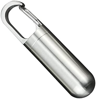 Alomejor Medicine containing Waterproof Portable Mini Capsule bottle Holder Keychain pre vonkajšie cestovanie
