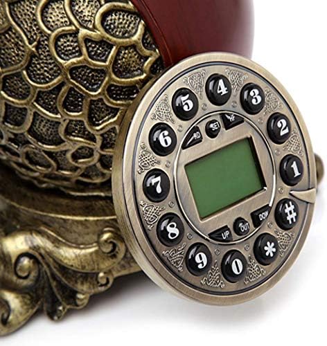 MYYINGBIN Retro živice kovové tlačidlo Dial pevná linka Antique káblový telefón LCD displej Hotel Villa Decor