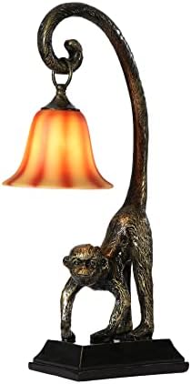 Chabei moderné stolové svetlo, opičia stolná lampa, živicové opičie svietidlo do obývacej izby, spálne, kancelárie,