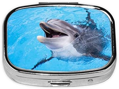 Dolphin Prenosný Mini Cestovný Denný Tablet Box-Štvorcová Pilulka Pripomenutie, Vitamín Box