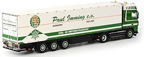WSI pre DAF Xf 105 SSC 4x2 chladiaci nosič prívesu pre Paul Imming 1/50 DIECAST Model hotový nákladný automobil