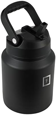 Športová fľaša na vodu IRON °FLASK - galónový džbán Growler-84 Oz, 2 viečka , nepriepustný, Vákuovo izolovaná