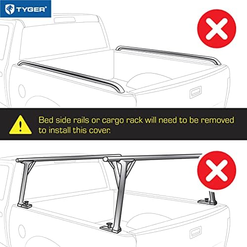 Tyger Auto T1 Soft Roll-Up Truck Bed Tonneau Cover kompatibilný s -2023 Toyota Tacoma / 5' Bed / TG-BC1T9044