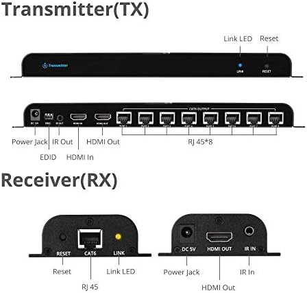 SIIG 1080p HDMI Extender Splitter cez CAT5e / 6 Ethernet 1 v 8 Out 130ft - 8 Port Extender, ir rozšírenie a EDID