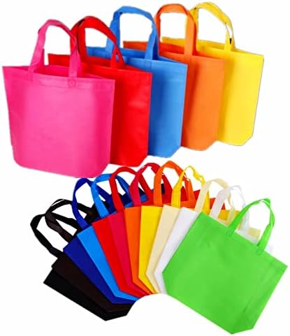 DZTIAN 72 balenie 13 12 farieb Viacfarebné opakovane použiteľné darčekové tašky na jednu stranu prázdne netkané