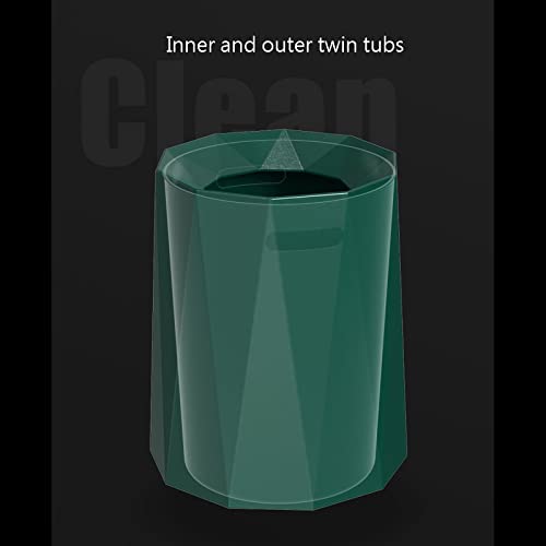 Ataay Odpadkové koše odpadkový kôš, moderný ľahký odpadkový kôš bez krytu kreatívna Veľká kapacita / Zelená