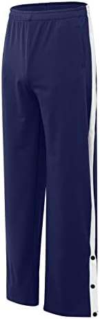 Odtrhnite basketbalové nohavice pre mužov vrecovité tepláky s rozdeleným bočným zapínaním s vysokým pásom odtrhnuté