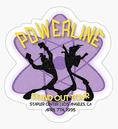Vintage Powerline Koncert Logo-Goofy Film-nálepka grafika-Auto, stena, Notebook, bunka, Truck nálepka na okná,