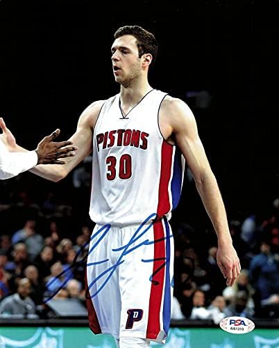 JON LEUER podpísal fotografiu 8x10 PSA / DNA Detroit Pistons podpísané-podpísané fotografie NBA