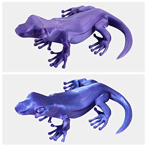 Zi-Rui 3d tlačiareň pla Filament，zmena farby s uhlom，zrkadlový chameleón fialový / modrý，presnosť 1,75 mm + /