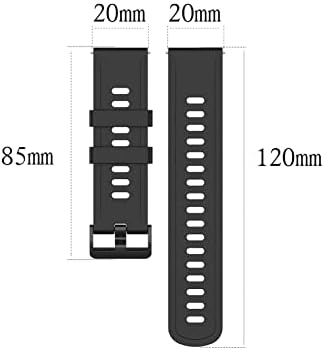 Hwgo 22 20mm mäkký silikónový remienok pre 20mm 22mm univerzálny náhradný pás Watchband