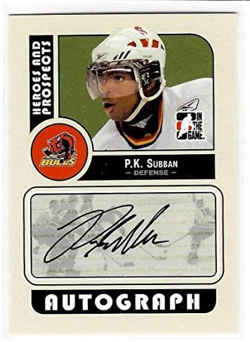 P. K. Subban 2008/09 ITG Heroes and Prospects Auto Card a - PKS PK podpísané-podpísané hokejové karty