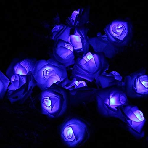 Fantasee 50 LED Rose String Lights batériové rozprávkové Hviezdne svetlá na svadobnú domácu párty Narodeninový