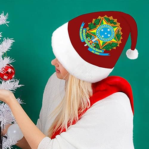 Erb Brazílie, vianočné klobúky hromadné dospelé Klobúky vianočný klobúk na sviatky vianočné párty potreby