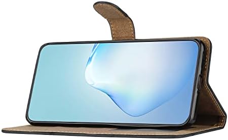 SUPWALL dizajn pre Samsung Galaxy A03S Flip Case / TPU vnútorné s pozorovacím stojanom & amp; Sloty na karty / Kožená peňaženka na telefón s odnímateľným remienkom na zápästie / Modrá