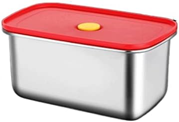 Aloncebwh Bento Boxy Chladnička Fresh-Keeping Box 304 Nerezová Oceľ Fresh-Keeping Box Zapečatená Krabica Na Prípravu
