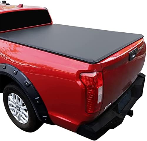 CYRUS Soft Roll Up Truck Bed Tonneau Cover kompatibilný s 2019 + Silverado/Sierra 1500 Fleetside 5.8 ft Bed