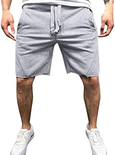 Ozmmyan Telocvičňa šortky pre mužov Letné Ležérne športové Jogging Elastický pás šortky pracovné nohavice nohavice