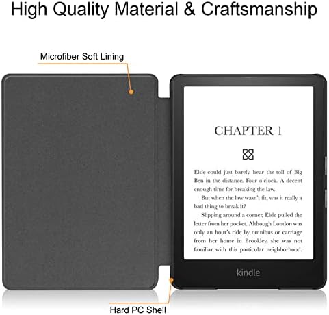 Puzdro pre Kindle Paperwhite 6,8 Ultra tenký inteligentný kožený kryt s magnetickým ochranným krytom Auto Wake/Sleep