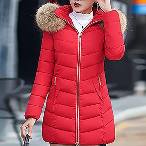 MINGE tunika Puffer bunda pre ženy ležérny Dlhý rukáv aktívny zimný rolák Puffer bunda mäkký pevný zips Polyester