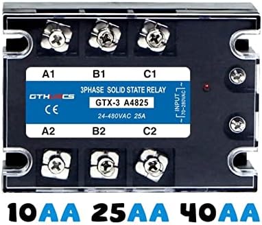 DXSE 3-SSR AC-AC 10A 25A 40A 60A 80A 100A 120A 200A trojfázový polovodičový reléový modul 70-280v AC ovládanie