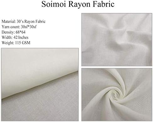 Soimoi Rayon Fabric listy & amp; kvetinové Umelecké tkaniny výtlačky Yard 42 palec široký