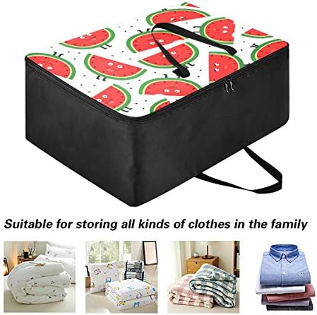 N / A Úložná taška na oblečenie pod posteľ na prikrývku - Veľkokapacitná taška na organizéry na melón so zipsami