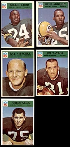 1966 Philadelphia Green Bay Packers tímová súprava Green Bay Packers VG + Packers