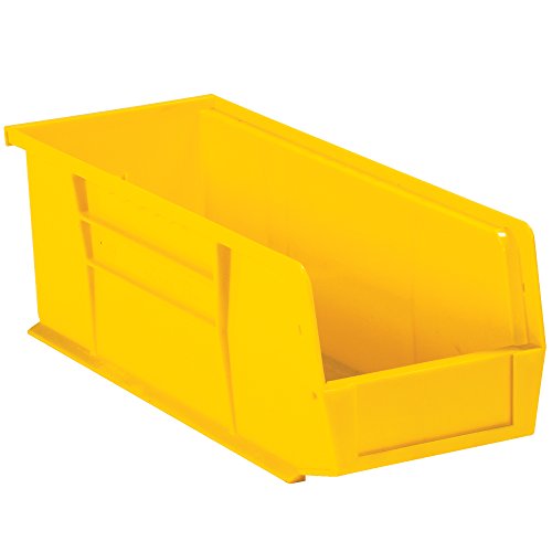 Plastový Stack & amp; Hang bin boxy, 14 3/4 x 5 1/2 x 5, žltý ,12 / puzdro