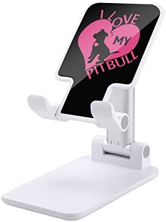 I Love My Pitbull Heart Mobilný Telefón Stojan Nastaviteľný Skladací Tablet Stolný Telefón Držiak Príslušenstvo