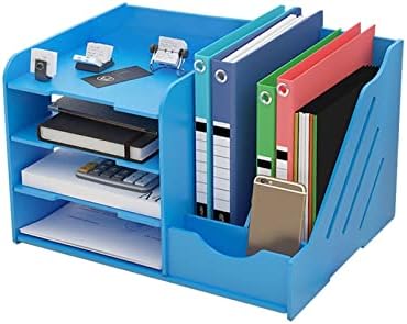 SUNESA File Folder Organizer File Storage Rack Veľkokapacitný priečinok úložný Box dokončovací súbor Box úložný Box Desktop File Box stôl pre kanceláriu Home Desk File Organizer