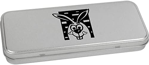 Azeeda' Smiling Rabbit ' Kovové Sklopné Písacie Potreby Cín / Úložný Box