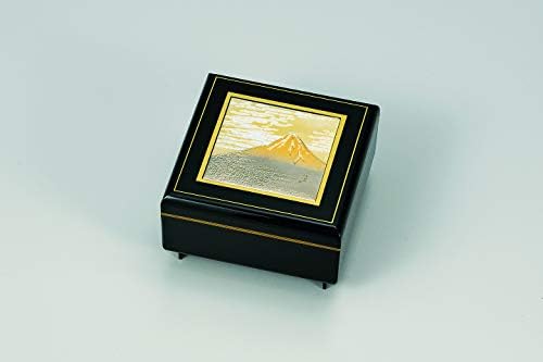 土谷漆器 obľúbené doplnky Mt gravírovaná Šperkovnica, 12,6 × 12,8 cm, čierna