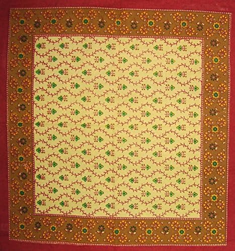 India Arts Buti Print Bavlnená servítka na stôl 18 x 18 Červená