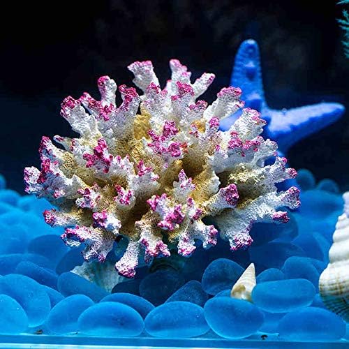 Danmu 1ks Polyresin koralové ozdoby, akvárium koralové dekor, Diamater 4 1/3 pre akvárium akvárium dekorácie